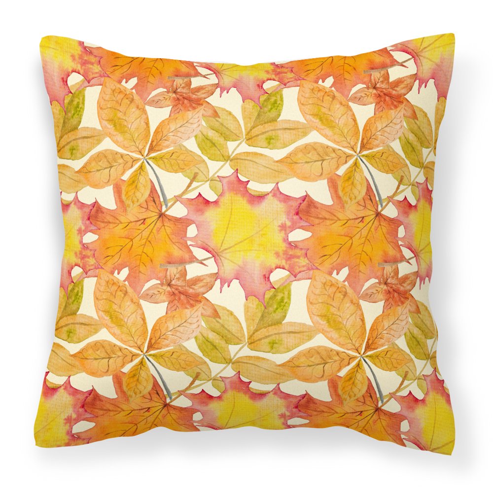 Fall Leaves Watercolor Fabric Decorative Pillow Walmart