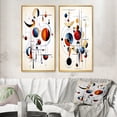 thumbnail image 1 of Designart "Mysterious Codes Minimalist Enigma III" Modern Geometric Framed Wall Art Set Of 2 - Modern White Frame Gallery Set For Office Decor, 1 of 6