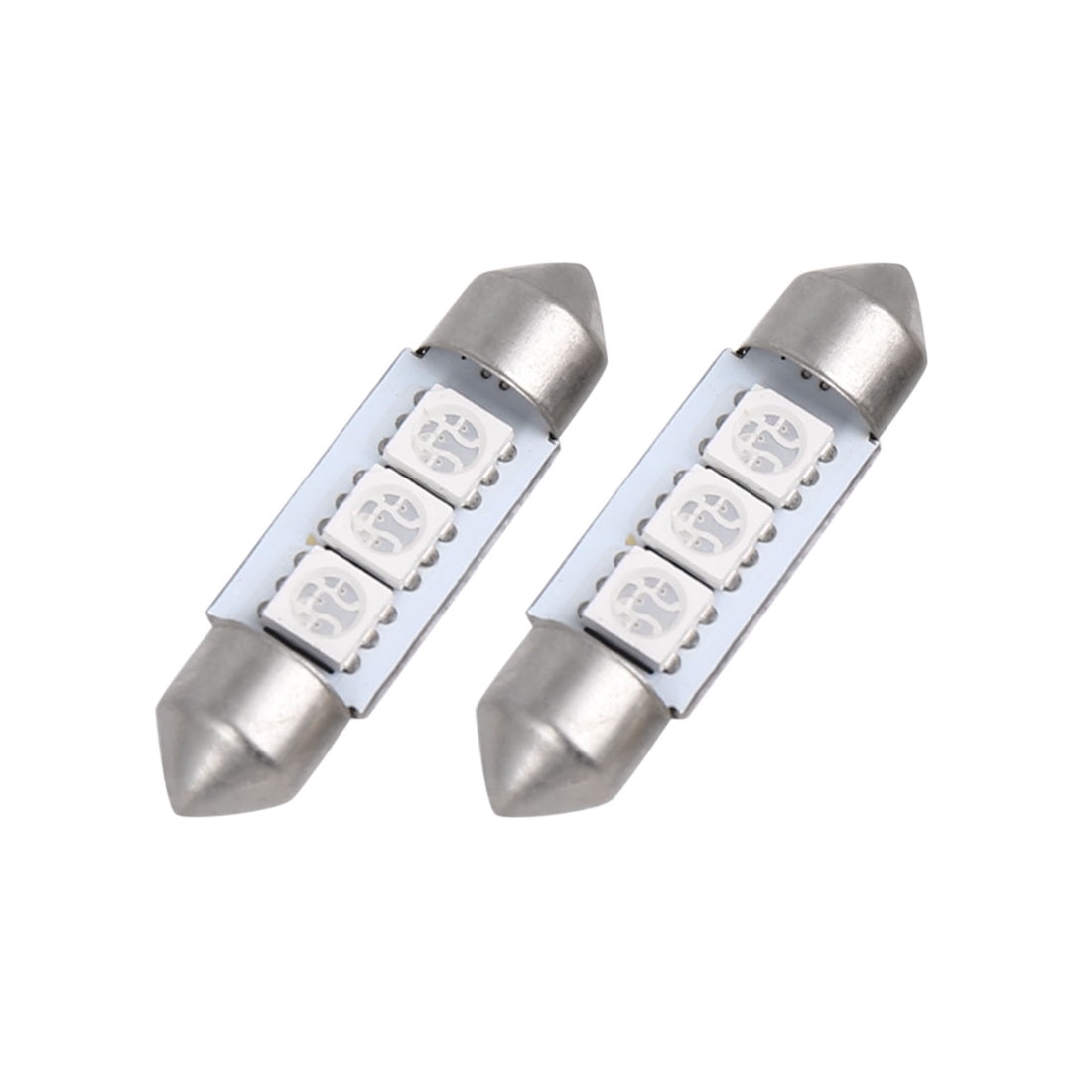 50 x White 36MM 3 LED 5050 SMD Festoon Dome Car Light Interior Lamp Bulb 12V New