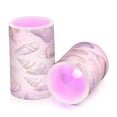 thumbnail image 7 of Yayeee Flameless Candles with Remote Flickering Battery Operated Multi Color Changing, Orange Watercolor Seashells, 7 of 7