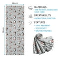 thumbnail image 2 of Gray Cow Expression Pattern Hot Yoga Mat Towel Non Slip for Hot Yoga - Quick-Drying Yoga Mat Cover with 4 Corner Pockets with Travel Bag - Hot Yoga Towel Non Slip Grip Moisture Wicking Sweat 70"x26", 2 of 6