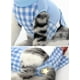 thumbnail image 3 of Trajes de recuperación para gatos para heridas abdominales o enfermedades de la piel, alternativas de collares electrónicos transpirables para gatos y perros, antilame (m, azul) PenghuiLiu 9024719114897, 3 of 5
