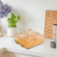 thumbnail image 6 of TISHITA Dried Fruit Snack Serving Plate with Lid Divided Serving Platter Food Storage Box Candy Nuts Dish for Candy Cookies Appetizer Gold, 6 of 8