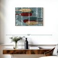 thumbnail image 3 of Elephant Stock Wooden Oars Wall Art - Horizontal Canvas Wall Art - Living Room Wall Decor - Nautical Canvas - Blue And Red Decor By Jace Grey - 30" x 20", 3 of 8
