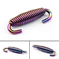 thumbnail image 2 of Moto Exhaust Pipe Muffler Tip Silencer Stainless Steel Spring 4PCS Color, 2 of 5