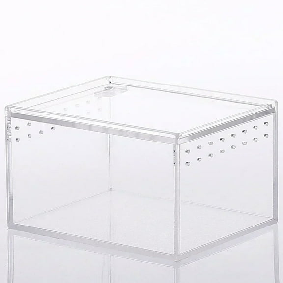 Reptile Breeding Box Transparent Acrylic Spider Lizard Amphibian Terrarium Leak-proof Pet Habitat Arboreal Tarantula Enclosure