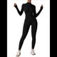 thumbnail image 1 of Mono de Entrenamiento de Larga para Mujer, con Cremallera, Pantalón y Mono Ajustado. Negro Avanzado L, 1 of 10