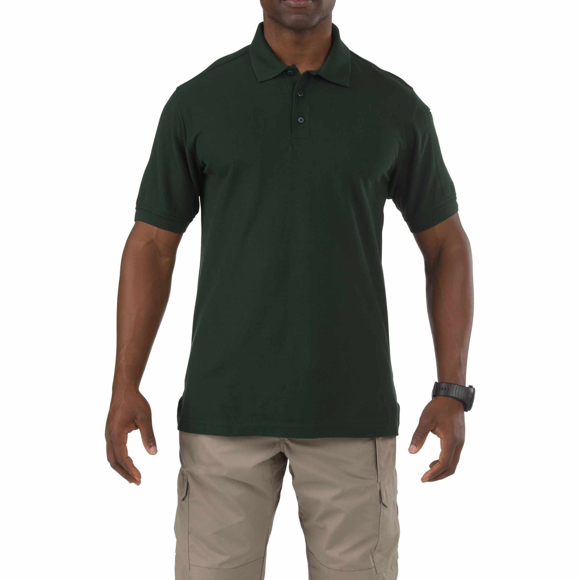 5.11 Tactical Men's Utility Tall Polo Shirt, Short Sleeve, Poly-Cotton Pique Knit Fabric, L.E 