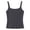 M541 Grey, variant on Girls Tshirts For Summer Square Neck Solid Color Sleeveless Spaghetti Strap Vest Trendy Casual Daily Wear Children Soft T-Shirts Gray Size 8-9 Years