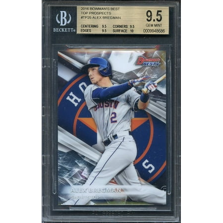 2016 bowman's best top prospects #tp25 ALEX BREGMAN rc BGS 9.5 (9.5 9.5 9.5 (Top Ten Best Selling Games Of All Time)