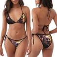 thumbnail image 3 of Balery Adorable Fluffy Bat Pijama Estampado Bikini de Dos Piezas para Mujer - Conjunto de Bikini Ajustable Sexy y Cómodo para Playa, 3 of 6