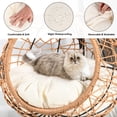 thumbnail image 6 of Dextrus Indoor Elevated Cat Bed with Detachable Cushion, Brown Solid, 6 of 7