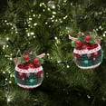 thumbnail image 6 of Christmas Ball Plaid Christmas Tree Decoration Knitted Needle Fabric Wrap Ball Shatterproof Christmas Ornaments Set Decorations for Xmas Tree Balls 2.3x2.3x2.3in, 6 of 6