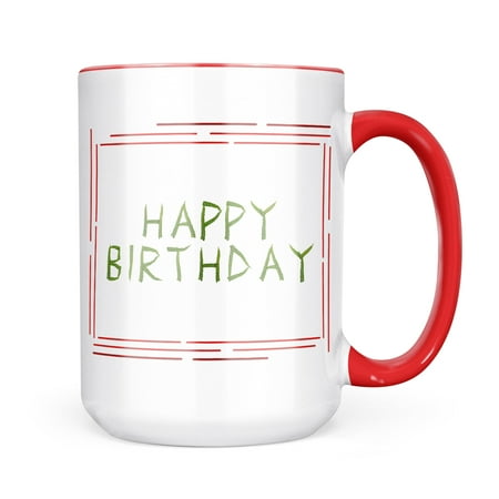 

Neonblond Happy Birthday Fern Mug gift for Coffee Tea lovers