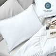 thumbnail image 3 of Bare Home Pillow Sham Set - Premium 1800 Collection - Double Brushed - Standard, White, 3 of 9