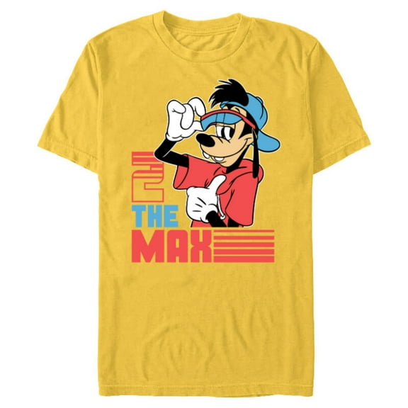 Disney A Goofy Movie 2 the Max 90s - Short Sleeve Blended T-Shirt for Adults - Customized-Yellow