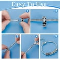 thumbnail image 4 of 1box 20 pcs Clip Lock Bead Charms with 20 pcs Silicon Rubber Stopper O-rings Fit European style Bracelet for Jewelry Making Mixed color, 4 of 6