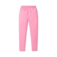 thumbnail image 6 of Satingcolo Mens Baggy Sweatpants Open Bottom Fleece Workout Casual Joggers Elastic Waist Drawstring Wide Leg Pants with Pockets,Pink S, 6 of 6