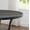 Black 160, variant on Espresso Wood Round Dining Table with Brass Nailhead Trim and Storage Shelf for Small Spaces