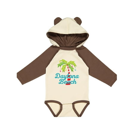 

Inktastic Daytona Beach Florida Christmas Vacation Gift Baby Girl Long Sleeve Bodysuit