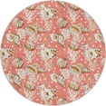 thumbnail image 2 of Addison Rugs Dream Shag Premium Machine Washable Transitional Shells Peach Round Rug, 8' x 8', 2 of 8