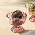 thumbnail image 2 of Cuencos de postre KMWares de cristal con forma de tulipán con patas rosas, 6 unidades, 150 ml, 2 of 6