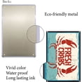 thumbnail image 3 of Seafood Crabs Tin Sign Fresh Crabs Vintage Metal Tin Signs for Cafe Bar Pub Shop Wall Decorative Funny Retro Signs 8 x 12 Inch Colorful, 3 of 7