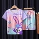 thumbnail image 4 of Conjunto de pijama de Hello Kitty y Mickey para niño y niña, camiseta de manga corta, ropa de dormir de dibujos animados, Spiderman, Verano, 4 of 4