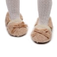 thumbnail image 2 of Biezeib Baby Girls Cute Moccasinss Bowknot Soft Sole Coral Fleece Flats Shoes First Walkers Non-Slip Fall Winter Princess Shoes, 2 of 8