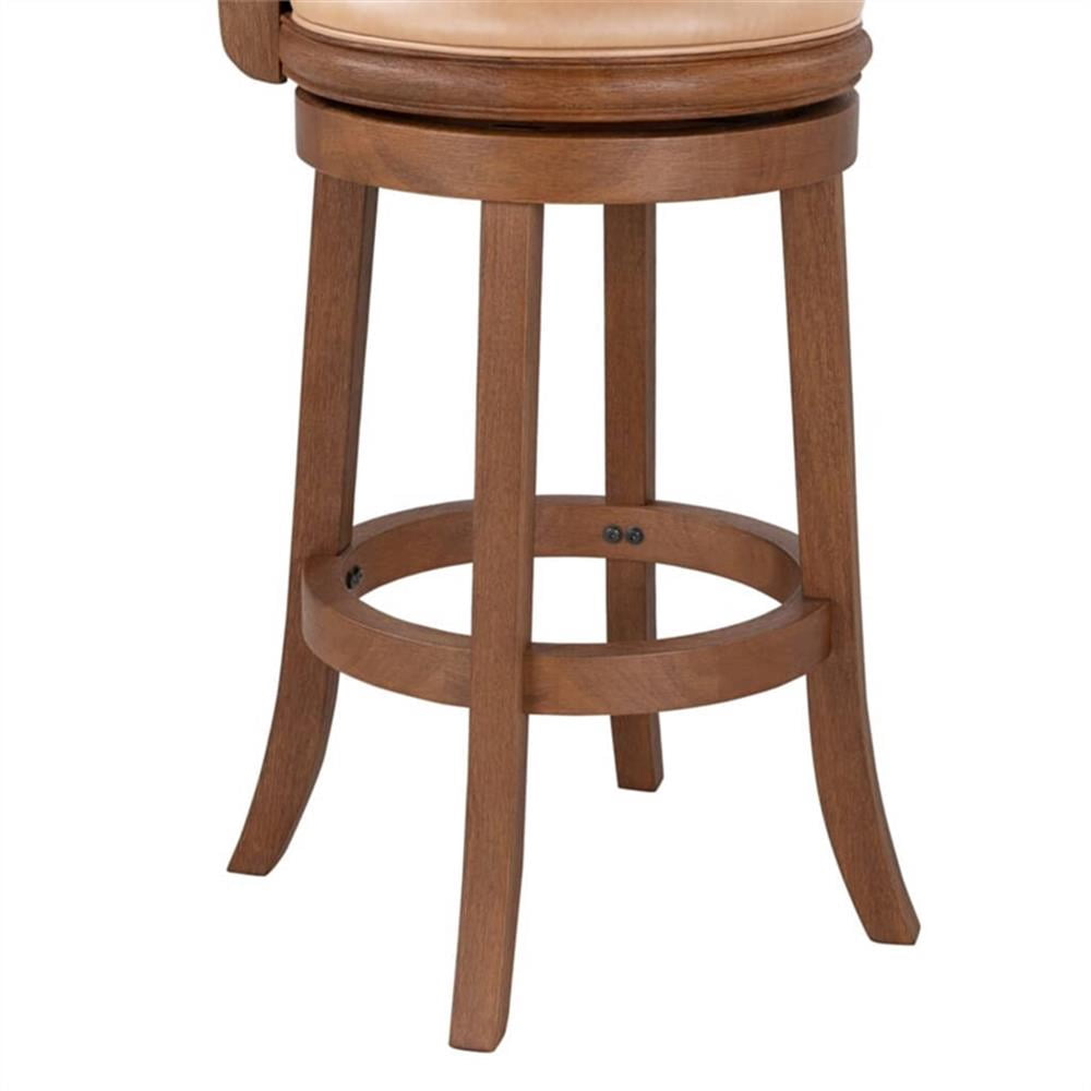 Boraam Augusta Swivel Wood Bar Stool - Toasted Oak