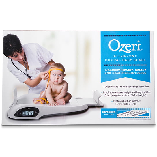 Ozeri All-in-One Baby and Toddler Scale with Weight and Height Change Detection