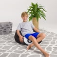 thumbnail image 3 of Posh Creations Bean Bag Chair, Soft Lounger,Kids,Canvas, 2 ft, Sports 8-Ball, Black, White, 3 of 3