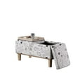 thumbnail image 3 of ORE International 17" Tall Polyurethane Flip Storage Bench in Beige, 3 of 5