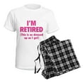 thumbnail image 4 of CafePress - I'm Retired This Is As Dressed Up As I Get Women - Women's Short Sleeve Print T-Shirt and Pants Light Cotton Pajama Set, 4 of 7