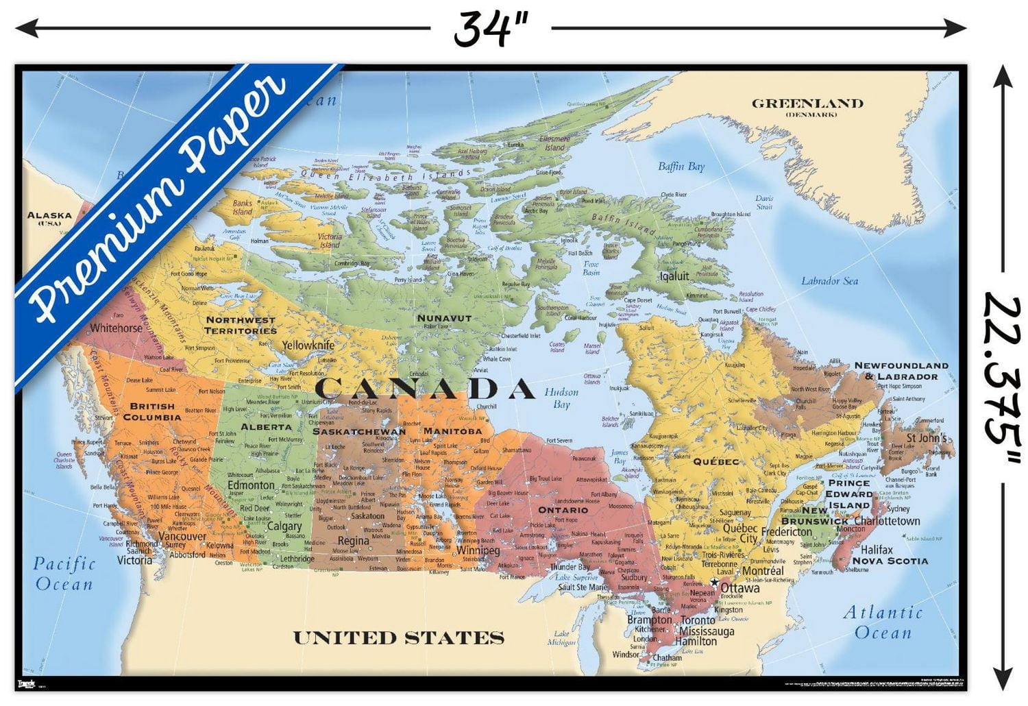 Map - Canada Wall Poster