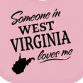 thumbnail image 4 of Inktastic Someone in West Virginia Loves Me Boys or Girls Baby Bib, 4 of 4