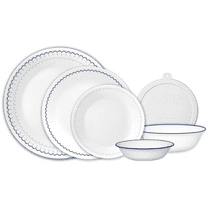 Corelle Caspian Lace 66-Piece Glass Dinnerware Set (Service for 12)