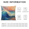 thumbnail image 5 of Orinice Sunset Clouds Graphic Decorative Pillow Cover for Home Couch Living Room Bed Sofa - Square 12x12in, 5 of 5