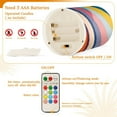 thumbnail image 5 of Yayeee Flameless Candles with Remote Flickering Battery Operated Multi Color Changing, Color Striped, 5 of 7