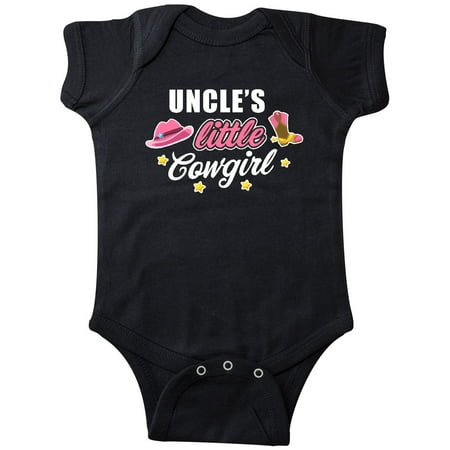 

Inktastic Uncles Little Cowgirl with Cowgirl Hat and Boots Gift Baby Girl Bodysuit