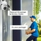 thumbnail image 5 of Cámaras de seguridad para exteriores, cámaras WiFi de 2,4 GHz para seguridad del hogar, cámaras de vigilancia domo 1080P con visión de 360°, cámara de seguridad con detección de movimiento y vigilanci, 5 of 9