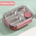 thumbnail image 3 of Stainless Steel Lunch Box,Stainless Steel Portable Leakproof Lunch Food Containers with 2/3 Compartment for Adults, BPA Free,Easy to Clean, Leak-Proof Design,for Family,Work,Picnics,Travel(Blue2), 3 of 9