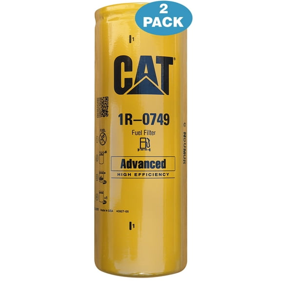 2 Pack - Caterpillar 1R-0749 Advanced High Efficiency Fuel Filters