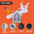 thumbnail image 5 of Joiedomi Decoración inflable de Halloween animada de 6 pies de largo, decoración inflable de Halloween al aire libre, balancín inflable para decoración de patio de Halloween, decoración de Halloween a, 5 of 5