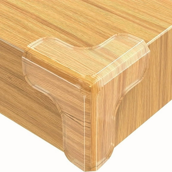 SUGARMOM 16pcs Silicone Corner Protectors - Transparent Adhesive Bumpers for Wood Glass Metal Stone Countertop - Safety Guards for Sharp Furniture and Table Corners - T-Shaped Extra L