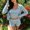 Light Blue, variant on Women Striped 3 Piece Loungewear Set, Button Long Sleeve Cardigan Tank Top Drawstring Shorts Casual Vacation Home Outfit Suit Brown-3 Piece Outfit XS(XS)