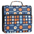 thumbnail image 5 of FORMRS Zipper Binder with Shoulder Strap 2-inch Ring 500 Sheet Capacity File Bag, Modern Color Circle, 5 of 5
