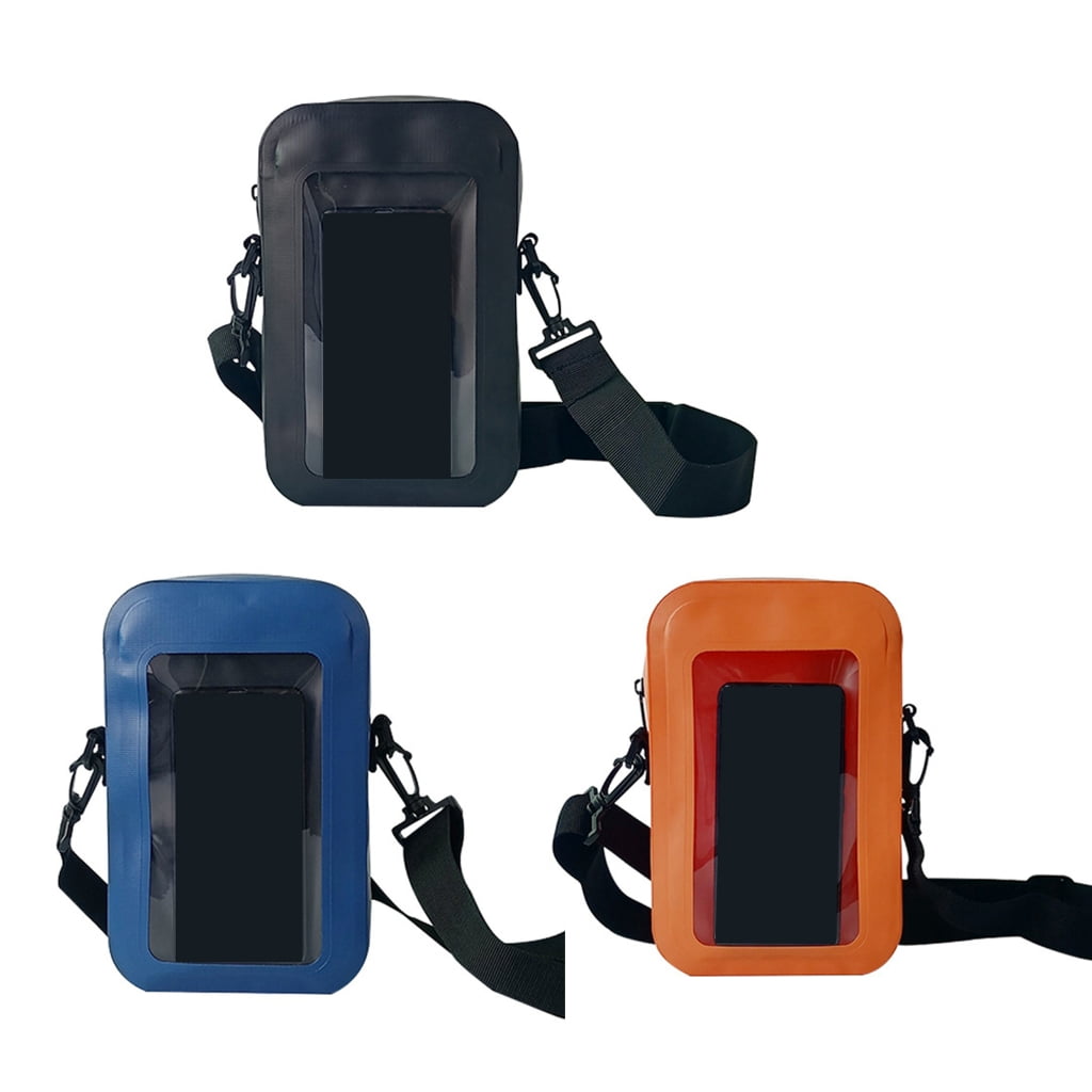 Water Resistant Phone Pouch For Outdoor Activities Touch Screens Dry Bag with Adjustable Strap For Most Smartphones