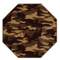 thumbnail image 1 of Camouflage Take Cover Area Rug for Living Room, Dining Room, Kitchen, Bedroom, Kids, Made In USA - 2' Octagon, 1 of 2