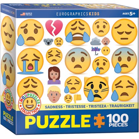 Emojipuzzle Sadness 100-Piece Puzzle